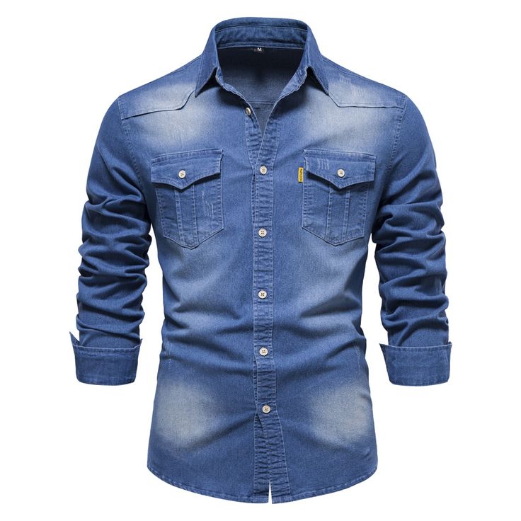 Denim Long Sleeved Shirt